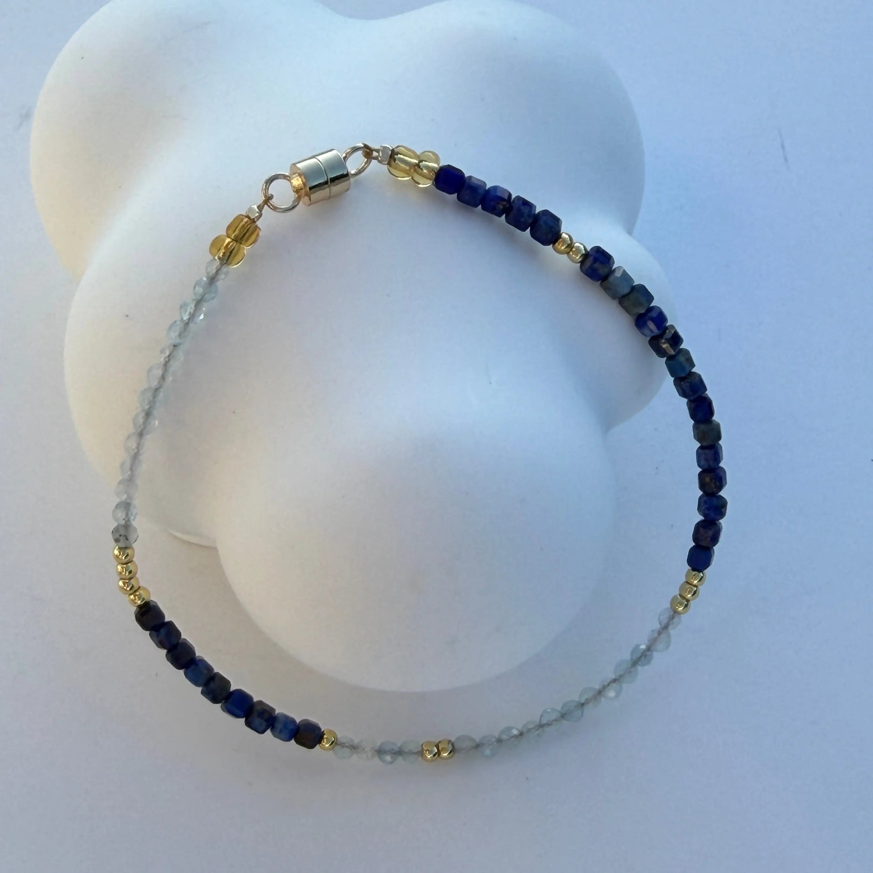 Ocean Calm - Sodalite and Aquamarine Jewelry Minimalist Style view 2